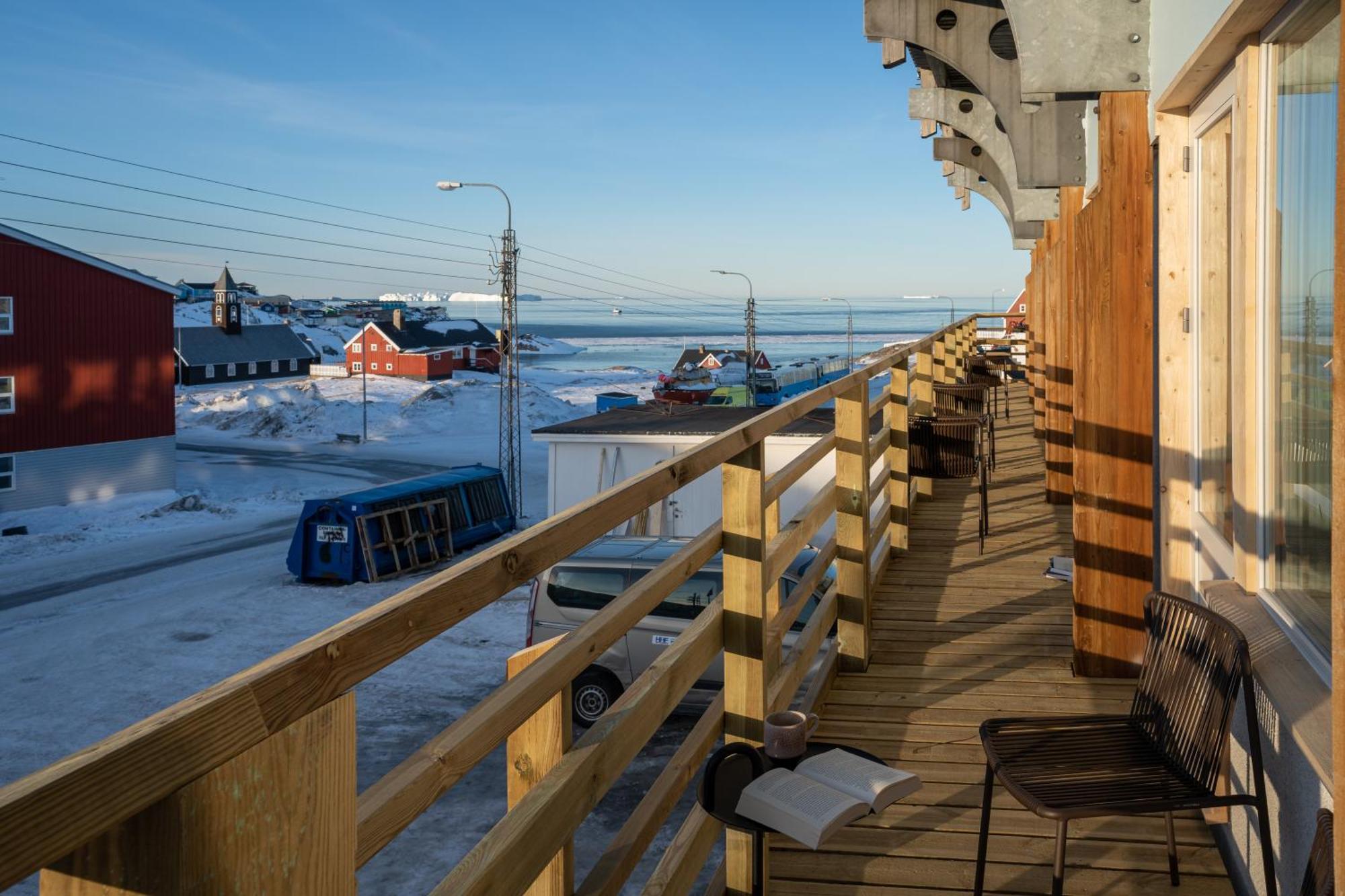 Hotel Hvide Falk Ilulissat Esterno foto