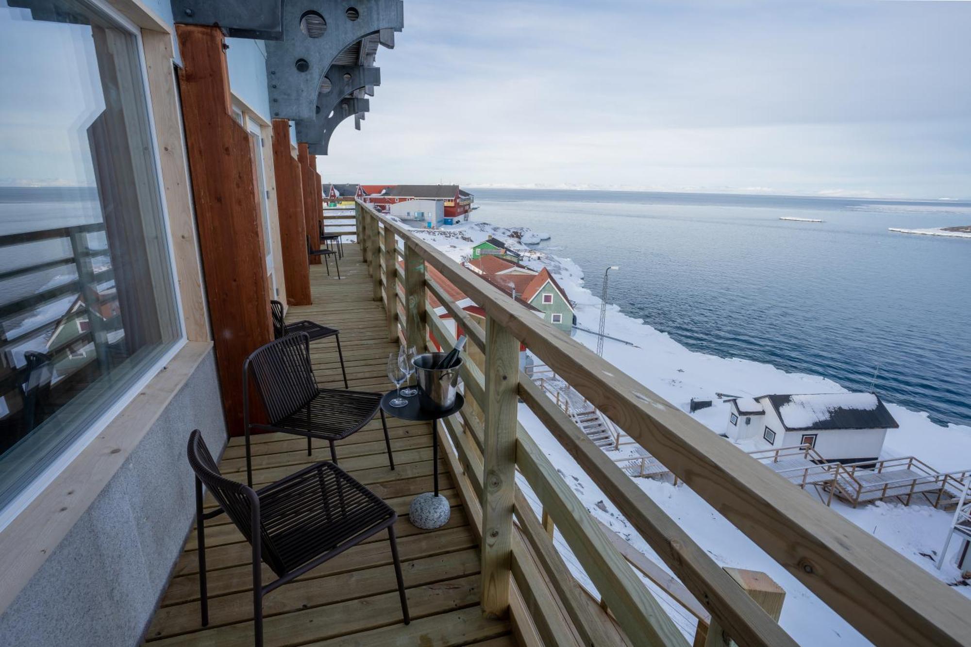 Hotel Hvide Falk Ilulissat Esterno foto